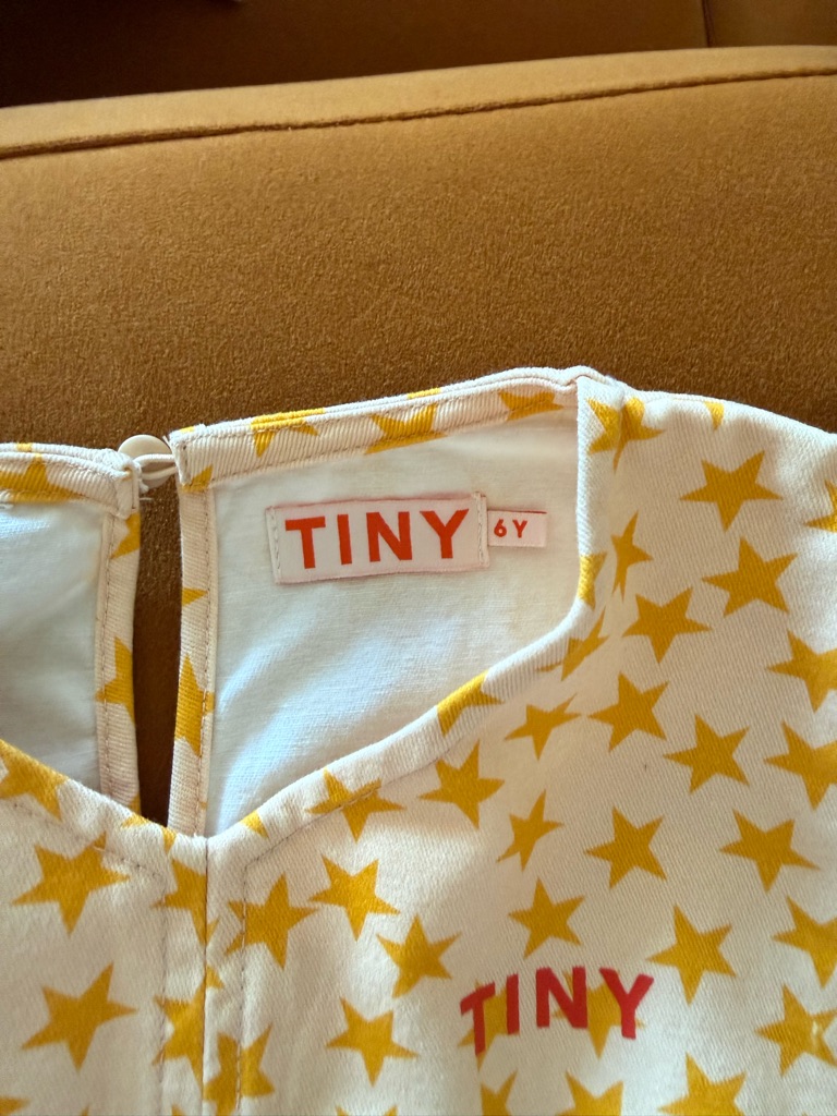 Tiny Cottons Star-Print Puff Sleeve Mini Dress — image 5 of 5